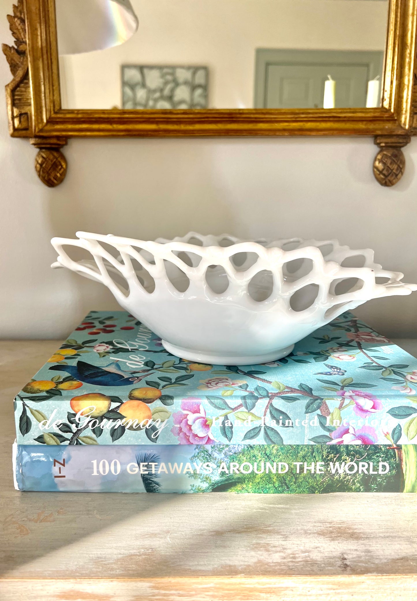 Milk Glass Bowl